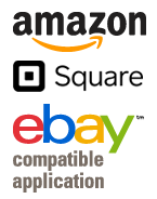 Amazon - eBay - Square Logos