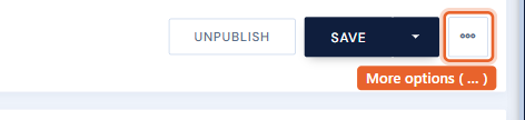 The three-dots more-options button beside the Save button